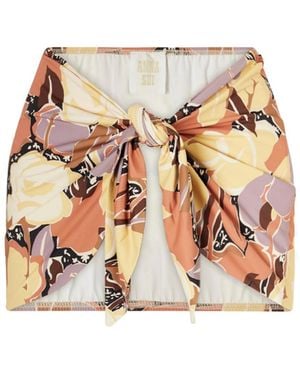 Anna Sui Desert Printed Jersey Pareo - White
