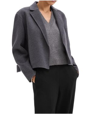 Theory Relaxed Cardigan Jacket - Grey