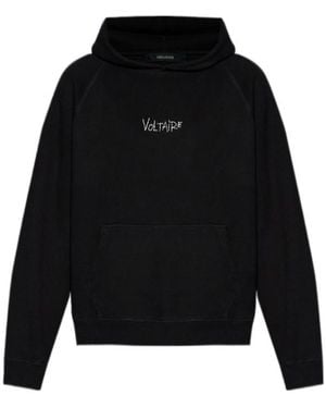 Zadig & Voltaire Logo Detailed Hoodie - Black