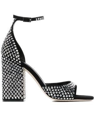 Paris Texas Holly Fiona 100Mm Suede Sandals - White