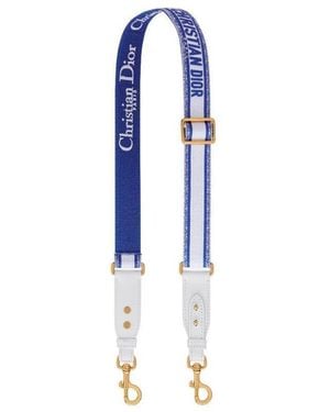 Dior Adjustable Shoulder Strap With Ring - Blue