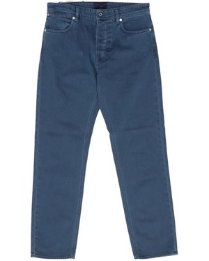 Stone Island Logo Patch Straight-Leg Jeans - Blue