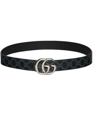 Gucci Reversible Gg Marmont Belt - White