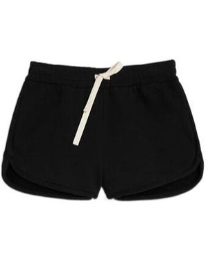 Jil Sander Logo Embroidered Drawstring Shorts - Black