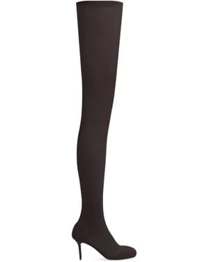 Courreges Square-Toe Mesh Boots - Multicolor