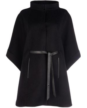 Loro Piana Salzburg Belted Cape - Black