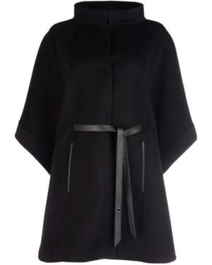 Loro Piana Salzburg Belted Cape - Black