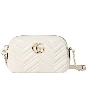 Gucci Gg Marmont Small Camera Bag - Natural