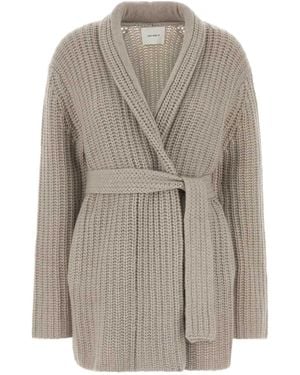 Lisa Yang Belted Wrap Cardigan - Gray