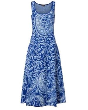 Etro Fringed Minidress - Blue