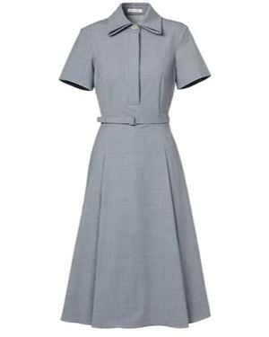 Emilia Wickstead Iwona Belted Midi Dress - Gray