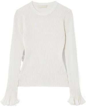 Ulla Johnson Ribbed Knitted Jumper - White