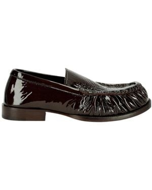 Dries Van Noten Leather Loafers - Black
