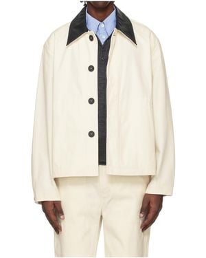 Studio Nicholson X Aaron Levine Dover Long-Sleeve Casual Jacket - Natural