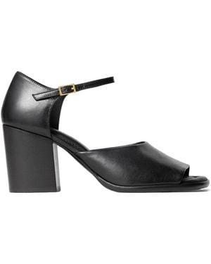 Lemaire Square-Heeled Sandals - Black