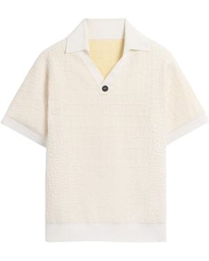 Jacquemus The Scala Short Sleeved Polo Shirt - White