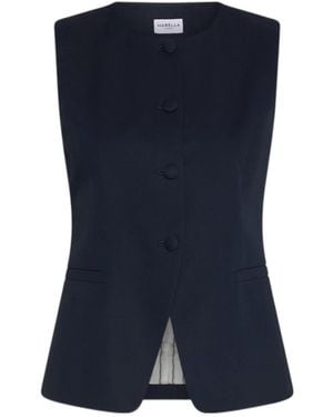 Marella Cotton Gabardine Gilet - Blue