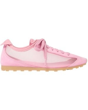 Jacquemus The Tennis Mesh-Panelled Lace-Up Trainers - Pink