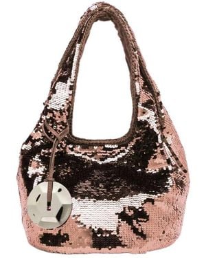 JW Anderson Sequin Shopper - White