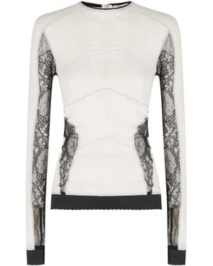 The Attico Long-Sleeved Cover-Up - White