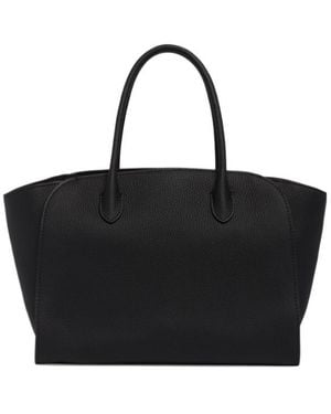 The Row Marlo 12 Leather Bag - Black
