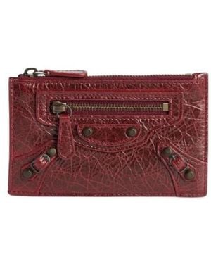 Balenciaga Le City Long Coin And Card Holder - Red