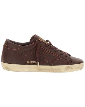 Golden Goose Super Star Lace-Up Trainers - Brown