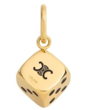 Celine Charms Triomphe Dice - Metallic