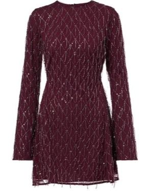 ROTATE BIRGER CHRISTENSEN Embellished Minidress - Purple