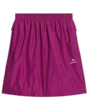 Balenciaga Sporty B Tracksuit Skirt - Purple