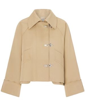 Patou Collared Casual Jacket - Natural