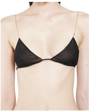 Saint Laurent Sheer Bra - Black