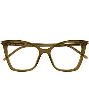 Saint Laurent Eyewear Cat-Eye Frame Glasses - Multicolor