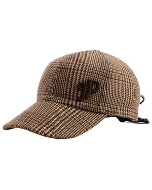 Patou Check-Pattern Knot Baseball Cap - Brown