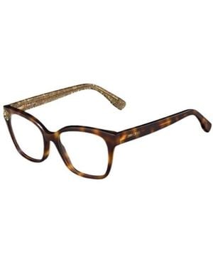 Jimmy Choo Eyewear Square Frame Glasses - Metallic