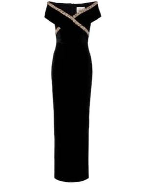 Roland Mouret Embellished Gown - Black