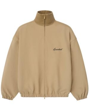 Fear Of God High-Neck Zipped Track Jacket - Natural
