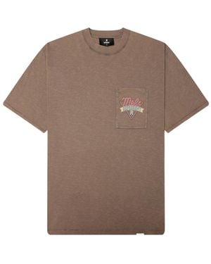 Represent X Mel's Diner Pocket Graphic T-Shirt - Brown