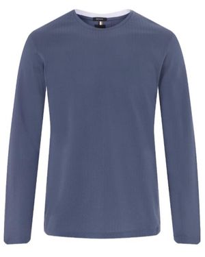 BOSS Long-Sleeved T-Shirt - Blue