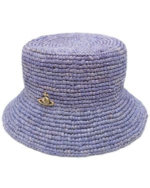 【Vivienne Westwood】 Orb raffia bucket hat Vivienne Westwood Orb raffia bucket hat Vivienne Westwood