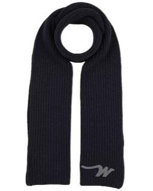 Weekend by Maxmara Solid Color Wool Scarf - Blue