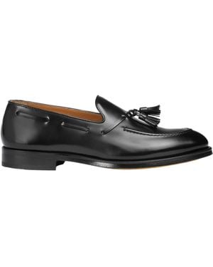 Doucal's Leather Oxford Shoes - Black