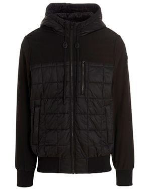 Moose Knuckles Padded Drawstring-Hooded Jacket - Black