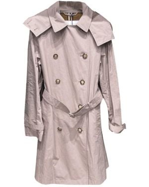 Burberry Double-Breasted Trench Coat - Pink