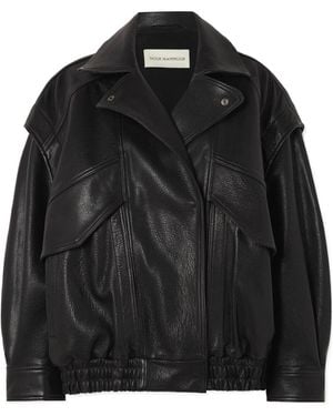 Nour Hammour Micah Leather Jacket - Black