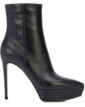 Gianvito Rossi Dasha Platform Booties - Black