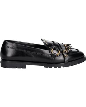Pinko Round-Toe Loafers - Black
