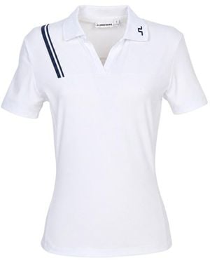 J.Lindeberg Collared Short-Sleeved T-Shirt - White