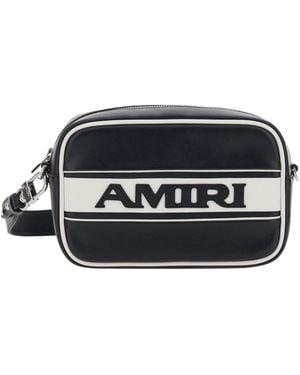 Amiri Logo Patch Camera Bag - Black
