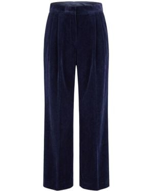 Jil Sander Wide-Leg Casual Pants - Blue